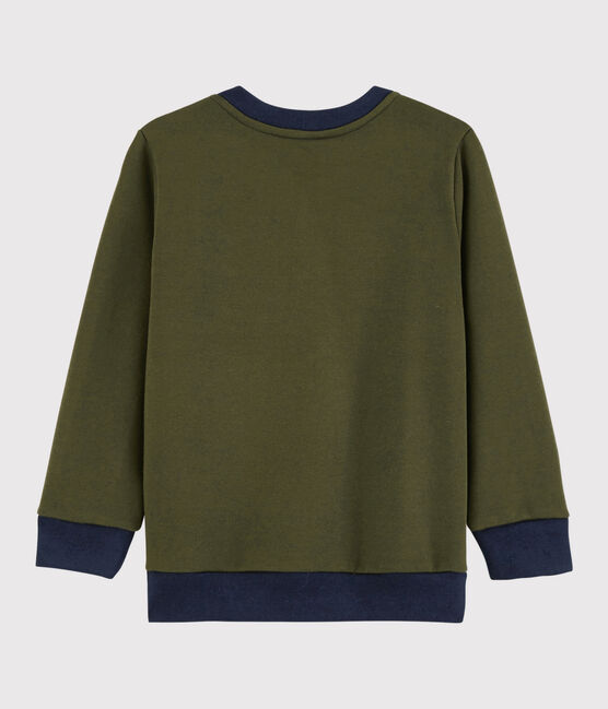 Sudadera infantil para niño verde MILITARY