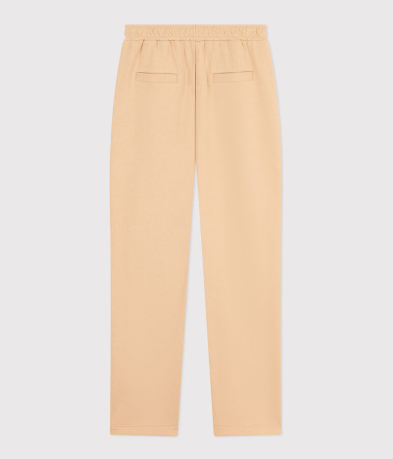 Pantal&oacute;n de algod&oacute;n mujer beige
