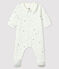 Pijama noche estrellada de túbico para bebé niño blanco MARSHMALLOW/blanco MULTICO