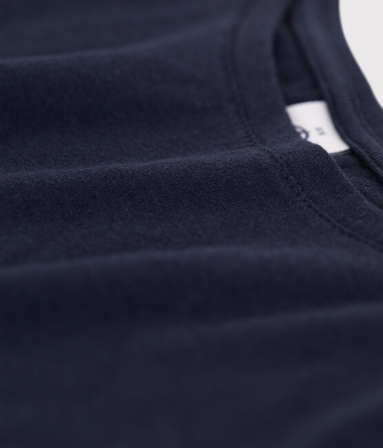 Camiseta L'IDEAL de algodón/lino para mujer azul SMOKING