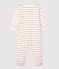 Pelele con Petit Bateau Je t'aime de algodón de bebé blanco MARSHMALLOW/rojo TERKUIT