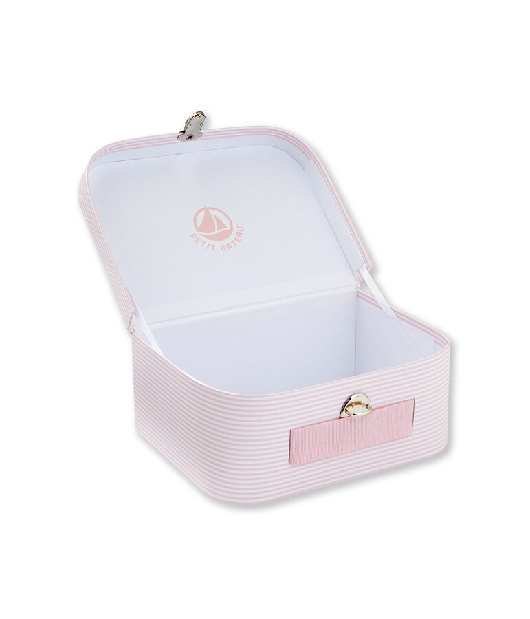 Multi-use milleraies striped case rosa/blanco