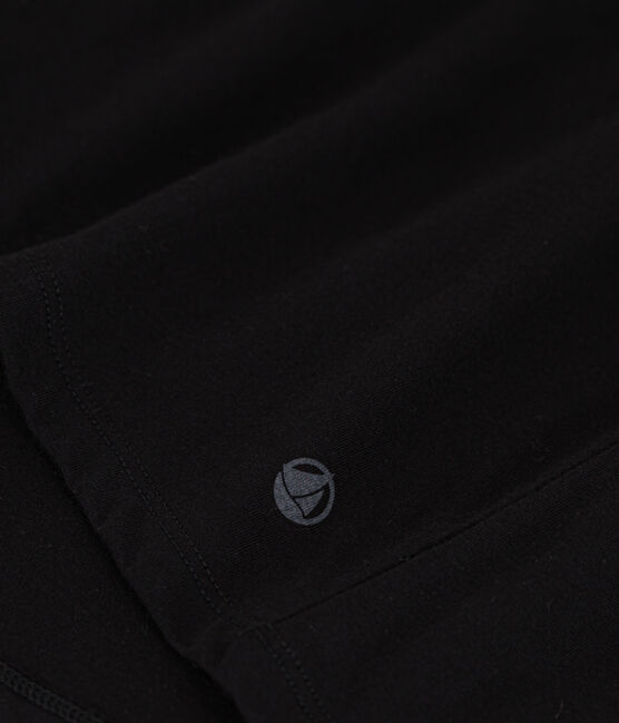 Camiseta LA RECTA de algodón con cuello redondo para mujer negro BLACK