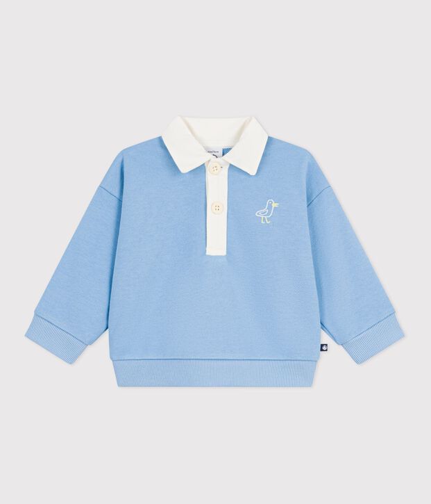 Sudadera de algod&oacute;n con bordado de gaviota y estampado trasero para beb&eacute; FLO