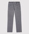 Pantalón de corte normal de tejido vaquero de niño gris GRIS