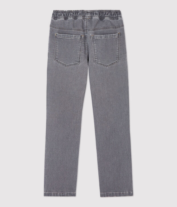 Pantal&oacute;n de corte normal de tejido vaquero de ni&ntilde;o gris
