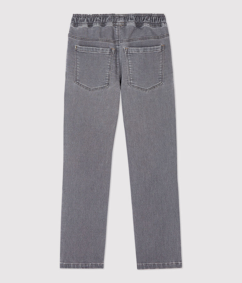 Pantal&oacute;n de corte normal de tejido vaquero de ni&ntilde;o gris GRIS
