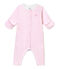 El Bodi pijama bebé mixto rosa VIENNE/blanco ECUME