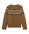 Jersey de niña marron BRINDILLE/blanco MULTICO