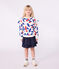 Sudadera infantil de algod&oacute;n con estampado crudo/multicolor