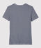 Camiseta L'ICONIQUE con cuello de pico de algodón orgánico de mujer azul SMOKING/blanco MARSHMALLOW