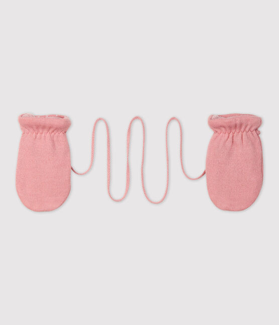 Manoplas para bebé con forro de microfibra polar rosa CHARME