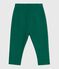 Pantalón liso de algodón para bebé verde EVERGREEN