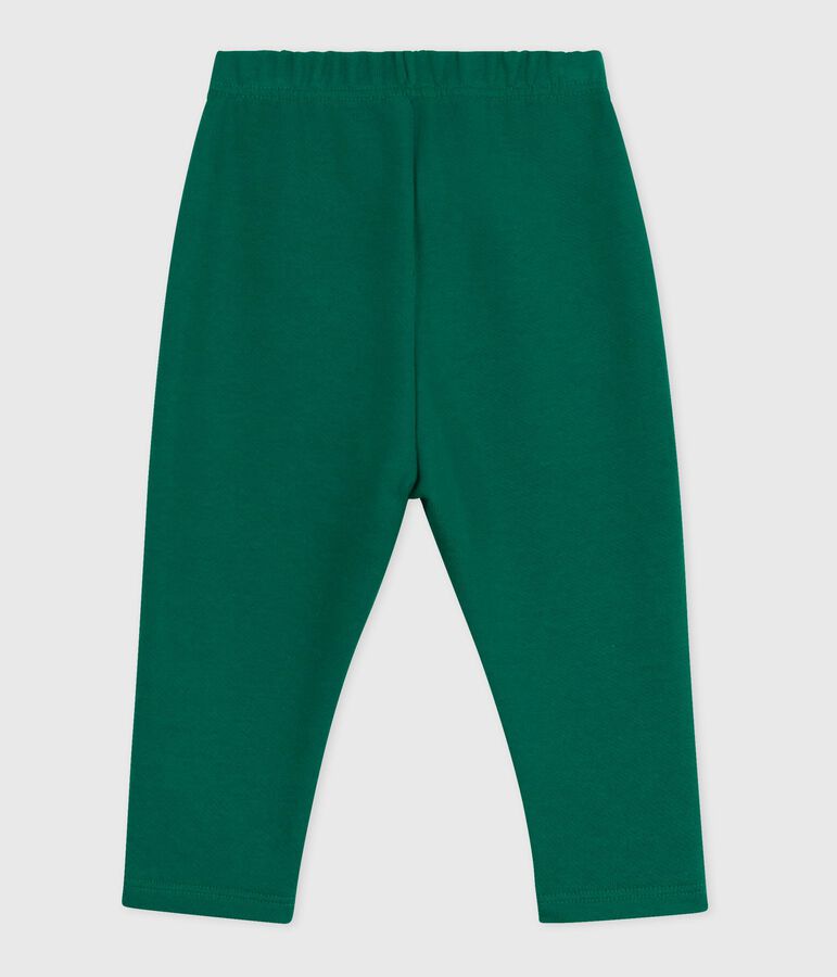 Pantal&oacute;n liso de algod&oacute;n para beb&eacute; verde