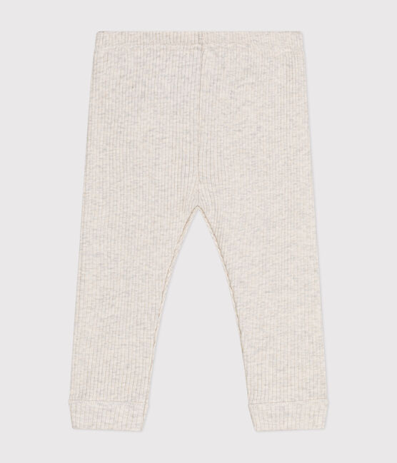 Leggings de algodón para bebé beige MONTELIMAR CHINE