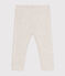 Leggings de algodón para bebé beige MONTELIMAR CHINE
