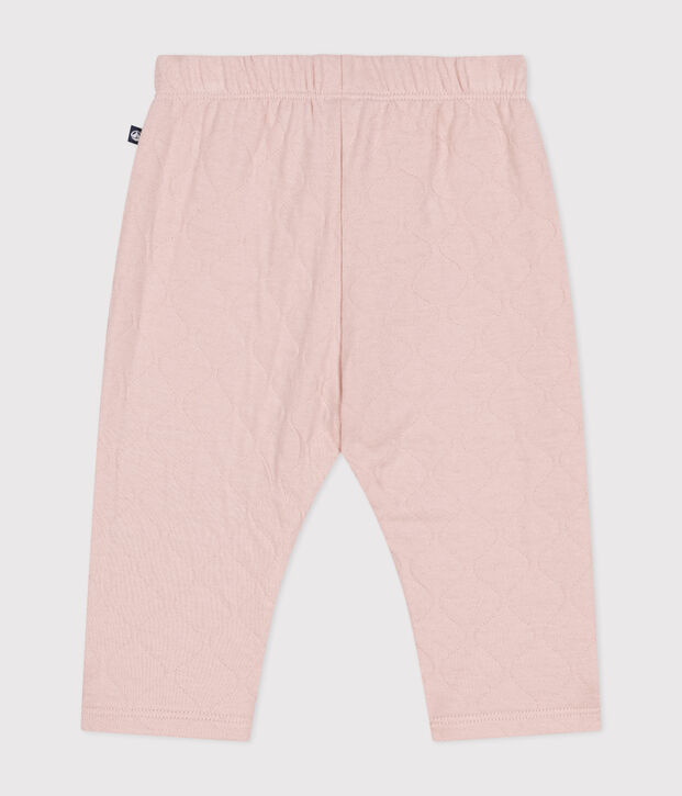 Pantal&oacute;n de t&uacute;bico acolchado para beb&eacute; rosa