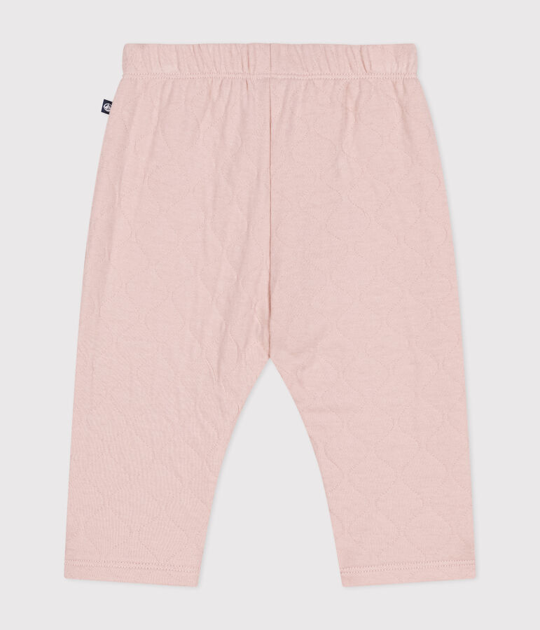 Pantal&oacute;n de t&uacute;bico acolchado para beb&eacute; rosa