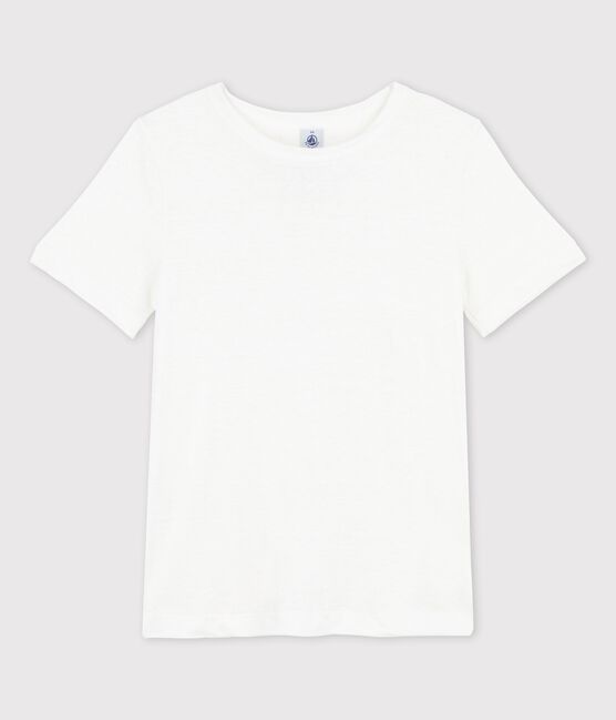 Camiseta L'ICONIQUE de lino de mujer blanco ECUME