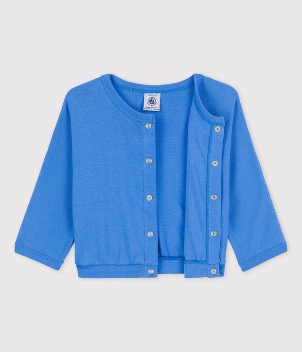 C&aacute;rdigan de algod&oacute;n para beb&eacute; azul