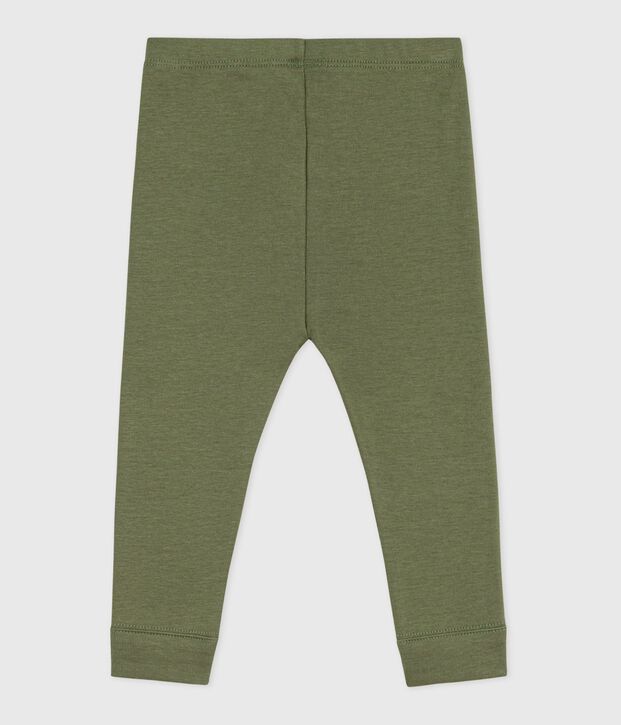 Leggings lisos de algod&oacute;n para beb&eacute; OLIVINE