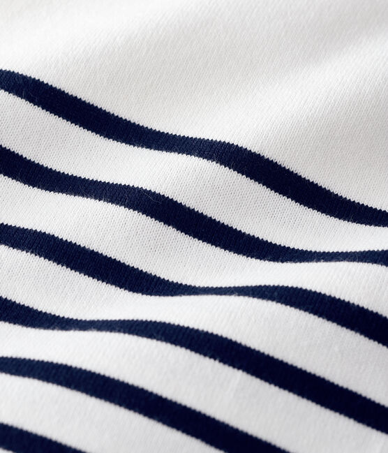 Marinera de algodón para mujer blanco MARSHMALLOW/azul SMOKING