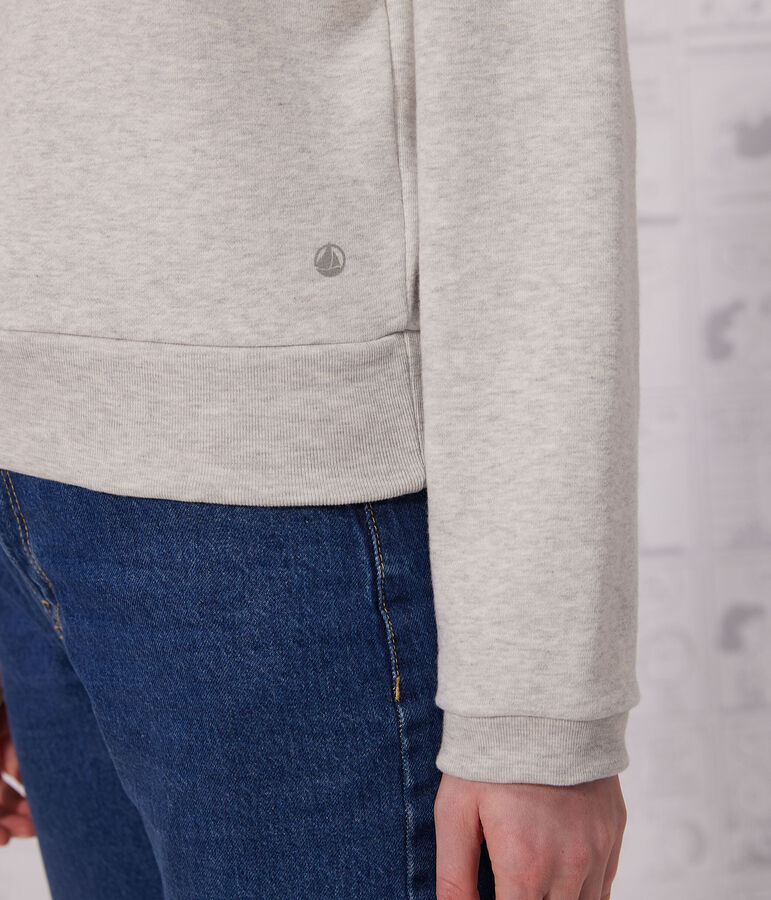 Sudadera de felpa para mujer gris