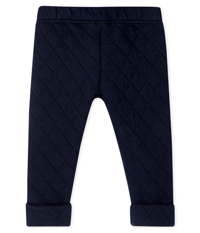 Pantal&oacute;n de beb&eacute; ni&ntilde;o en t&uacute;bico acolchado azul