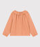 Blusa de gasa de algodón para niña rosa SIENNA