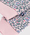 Sudadera infantil de algodón con estampado rosa JOLI/blanco MULTICO