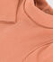Body de manga larga con cuello vuelto para bebé rosa SIENNA
