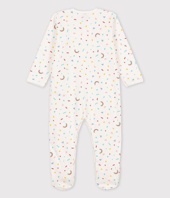 Pelele de punto de invierno para bebé blanco MARSHMALLOW/blanco MULTICO