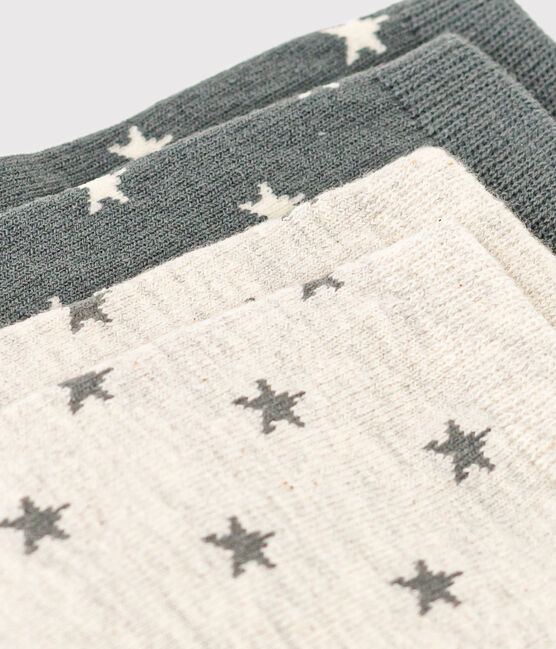 Juego de 2 pares de calcetines con estrellas para niño/niña variante 1