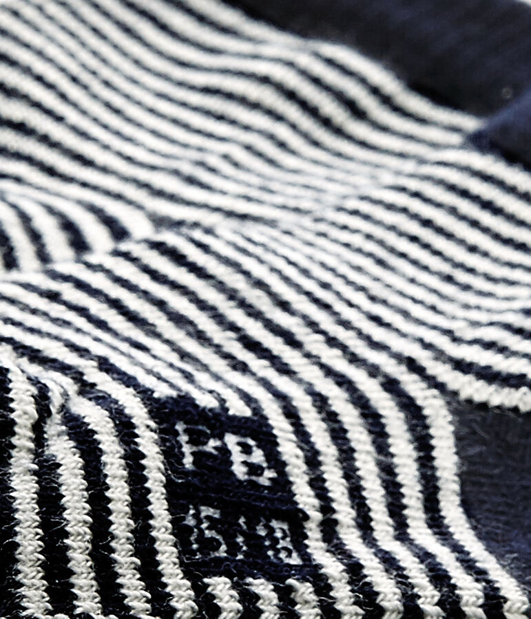 Calcetines milrayas para beb&eacute; unisex azul/blanco