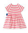 Robe bébé fille rayée blanco LAIT/rosa PEONY