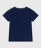 Camiseta de punto flameado para niño azul MEDIEVAL