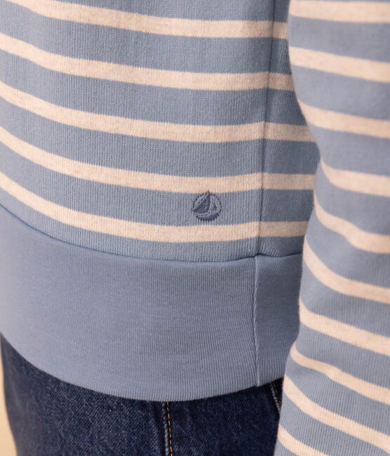 Sudadera marinera de algodón para mujer AZUL/ MONTELIMAR