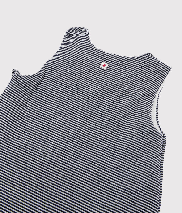 SACO MARINERO DE TERCIOPELO DE ALGOD&Oacute;N ORG&Aacute;NICO PARA BEB&Eacute; TOG 2 azul/blanco