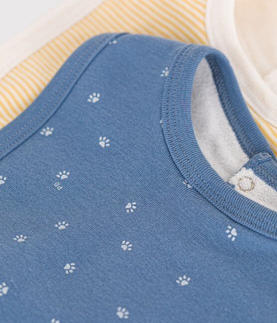 Juego de 2 baberos estampados para bebé variante 1