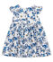 Vestido manga corta estampado para bebé niña blanco MARSHMALLOW/blanco MULTICO