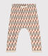 Pantalón de punto jersey grueso estampado para bebé