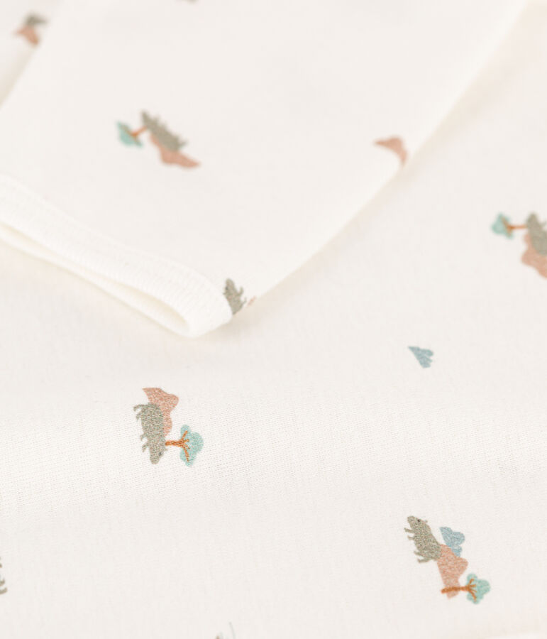 Pelele de algod&oacute;n con animales blanco MARSHMALLOW/blanco MULTICO