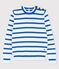 Jersey marinero de algodón de mujer blanco MARSHMALLOW/azul DELFT