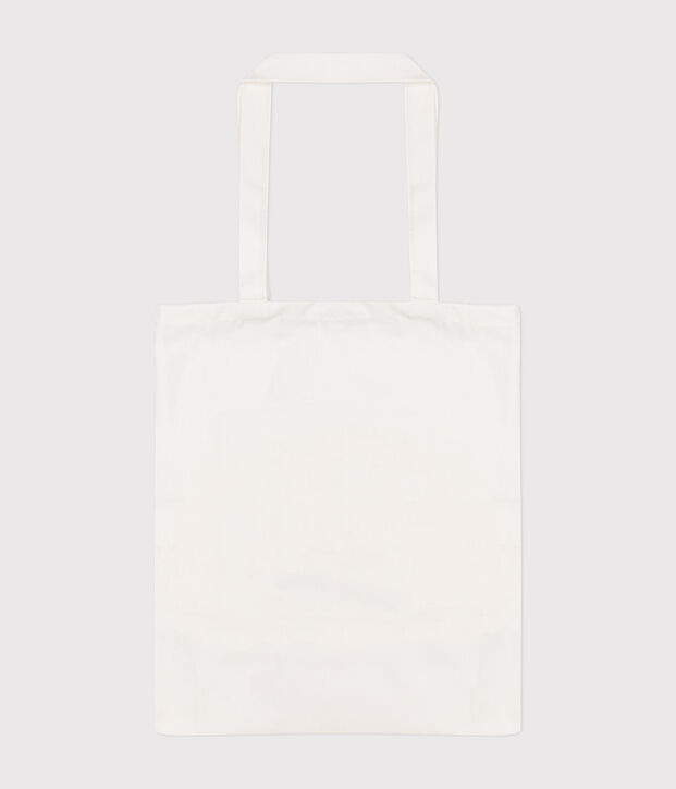 Bolsa tote Monsieur Madame de algod&oacute;n blanco