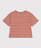 Camiseta la Boxy de algodón a rayas de mujer FAMEUX/ AVALANCHE