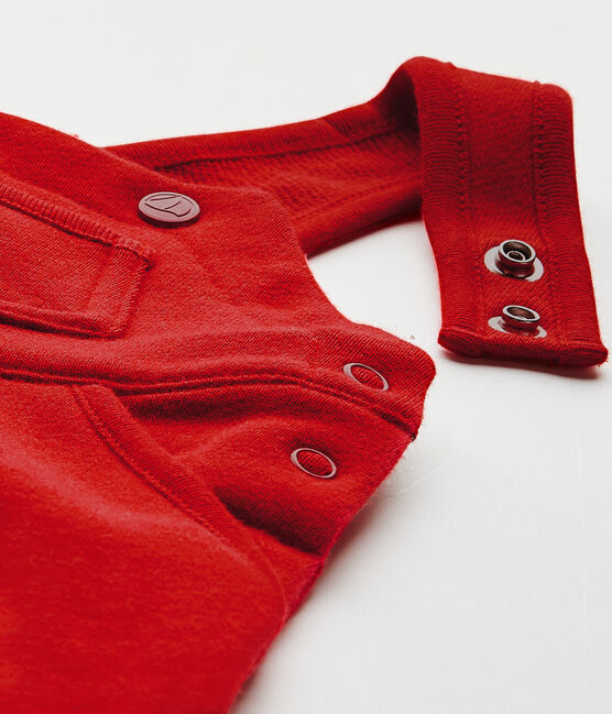 Peto para bebé niño en muletón rojo TERKUIT