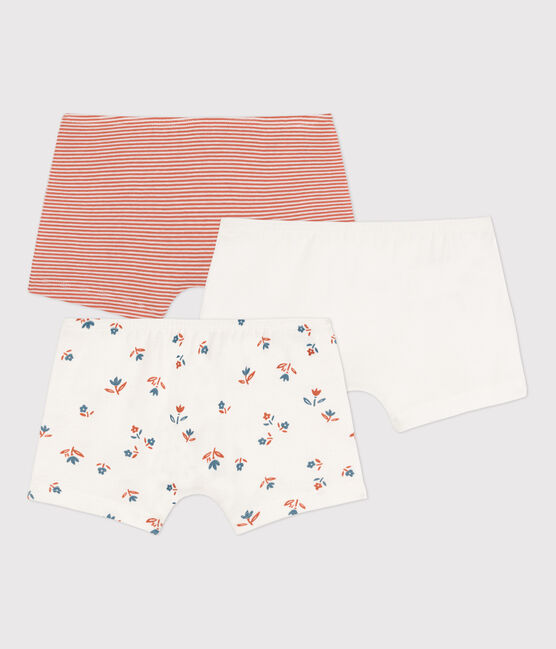 Juego de 3 culottes de algodón con flores para niña variante 1