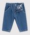 Pantal&oacute;n denim liso para beb&eacute; azul