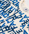 Pijama de algodón con palabras azules para niño/niña blanco AVALANCHE/ MULTICO