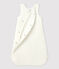 Saco de terciopelo de algodón orgánico para bebé blanco MARSHMALLOW